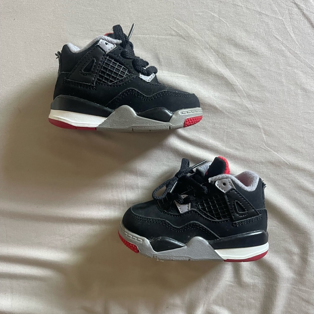 Toddler Air Jordan 4 Retro Bred 4C